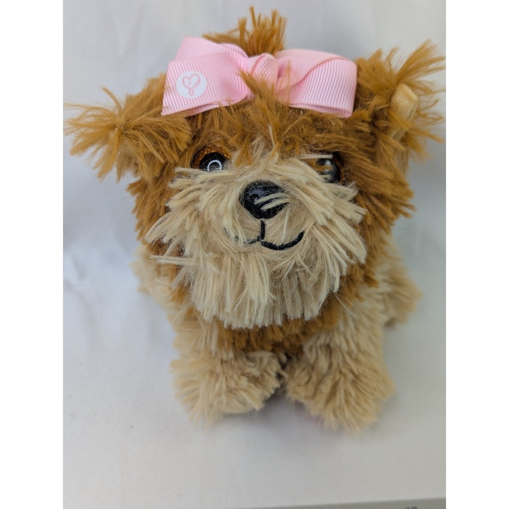 Nickelodeon JoJo Siwa BowBow Dog Plush Yorkie Puppy Pink Bow Stuffed Animal Toy